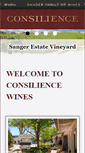 Mobile Screenshot of consiliencewines.com